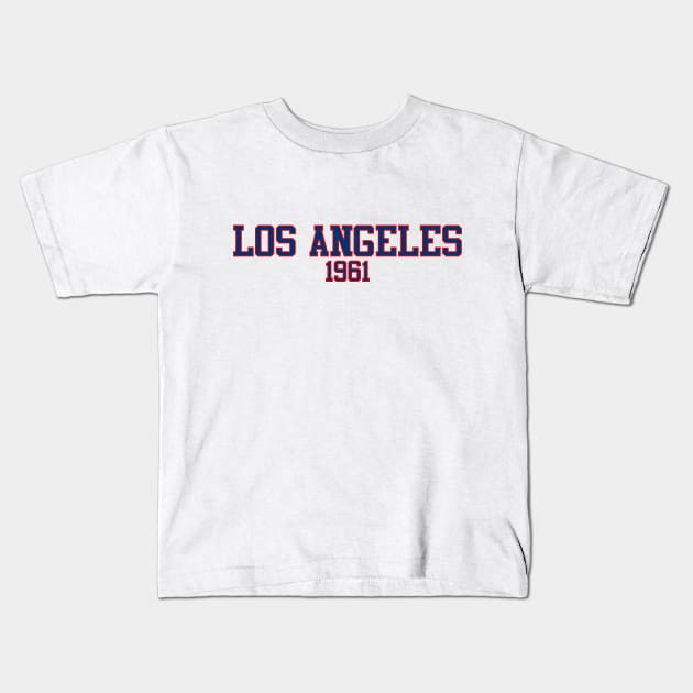 Los Angeles 1961 Kids T-Shirt by GloopTrekker